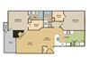 2 bedroom 2 bathroom floor plan A 2 bedroom 2 bathroom floor plan A at The Glen at Highpoint, Dallas, TX